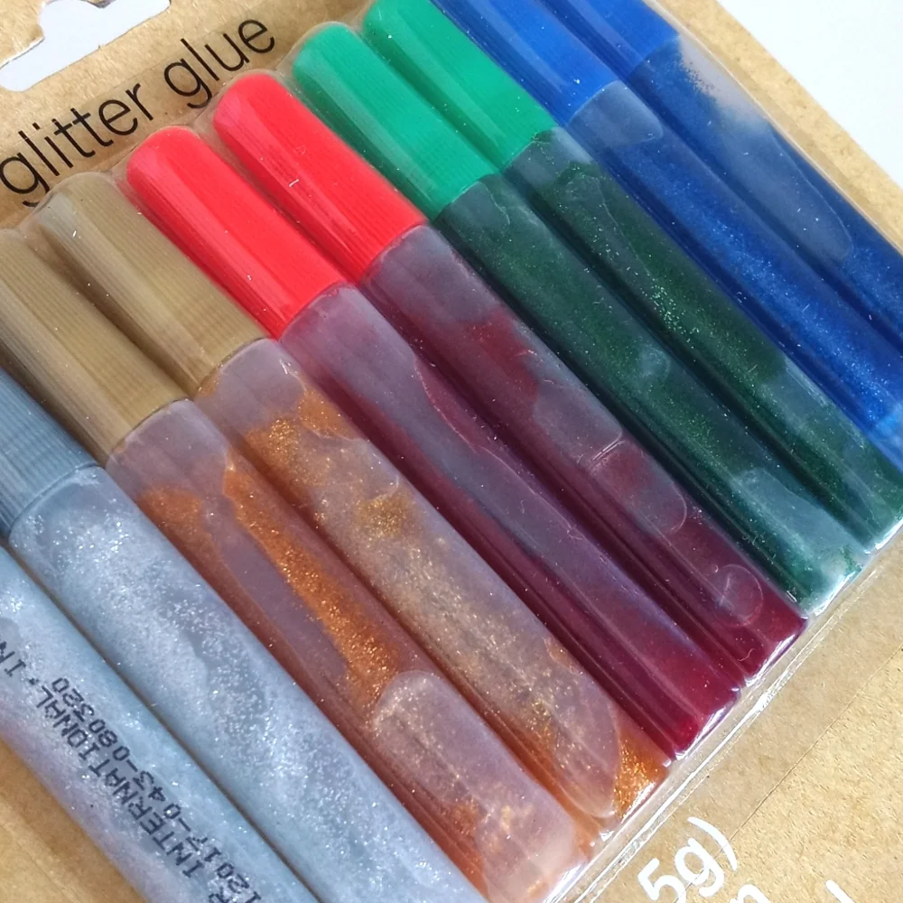 31 Set Crafter's Square 10 Glitter Glue, 15 Glitter Sticks, 6 Piece Glitter Pack